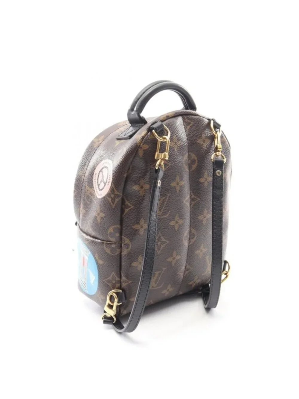 Louis Vuitton Backpack Palm Spring Mini Monogram World Tour Canvas Leather - Picture 2 of 10